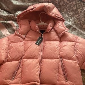 Light pink pretty little thing puffer coat